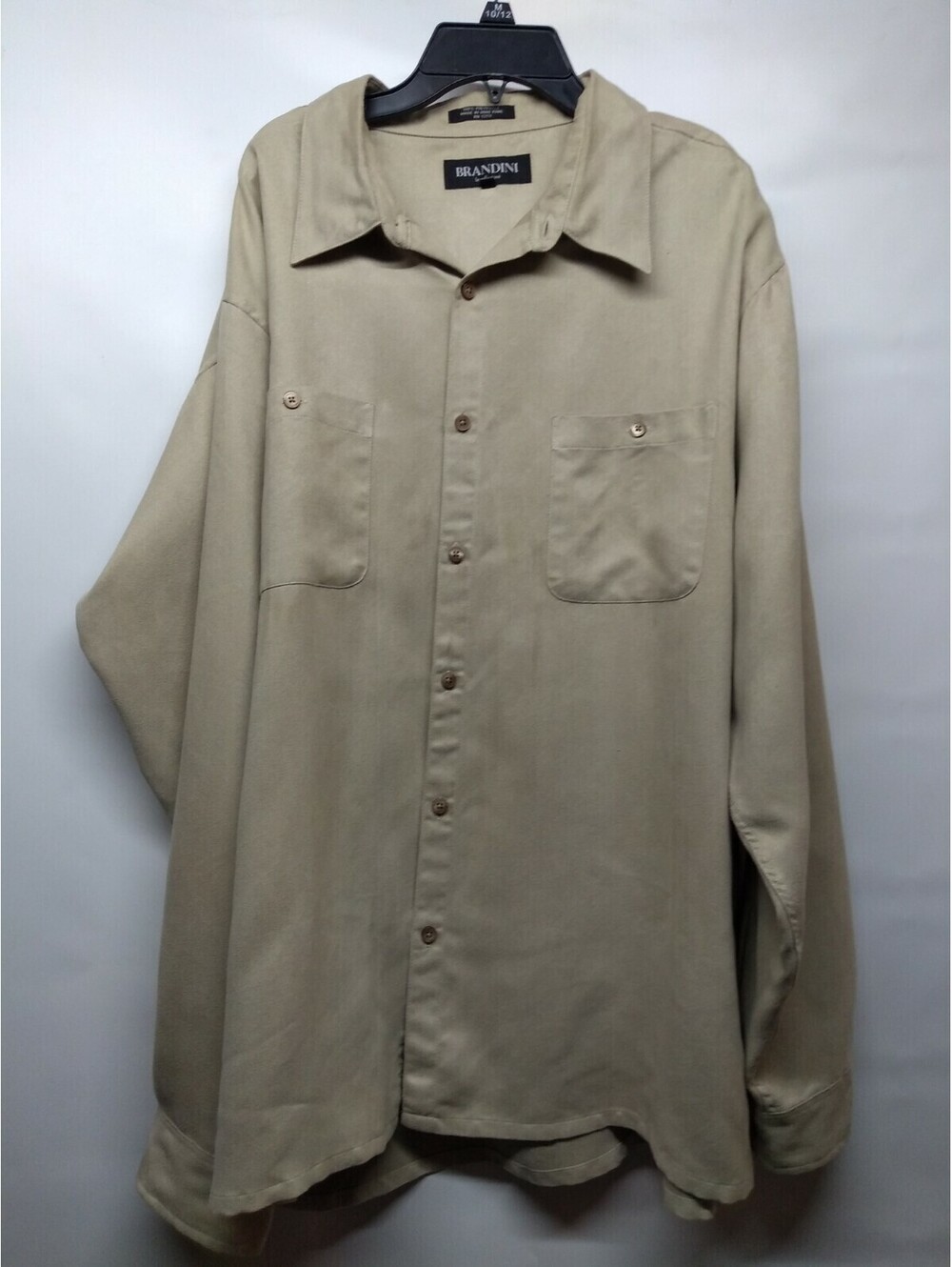 Brandini mens Dress shirt XL light brown 042
